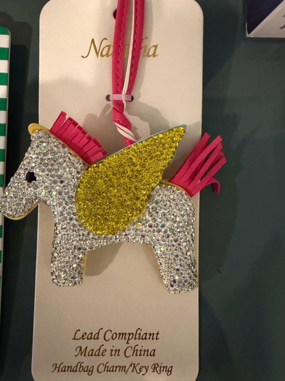 Buyer choice: Sexy Frog or Pink & Yellow Unicorn Handbag Charm - Picture 3 of 3